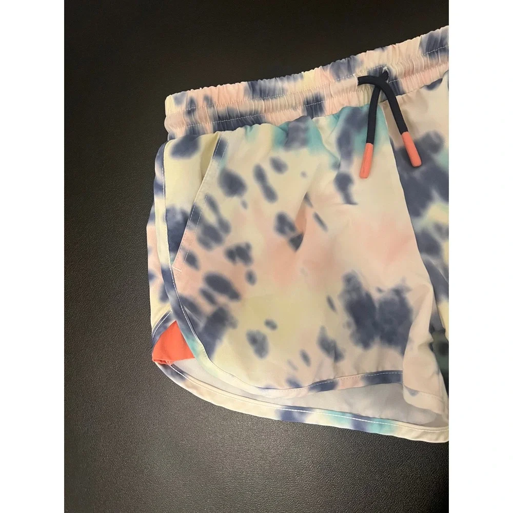 Eddie Bauer Tie Dye Shorts Kids M 10/12 Multicolor Activewear 1629